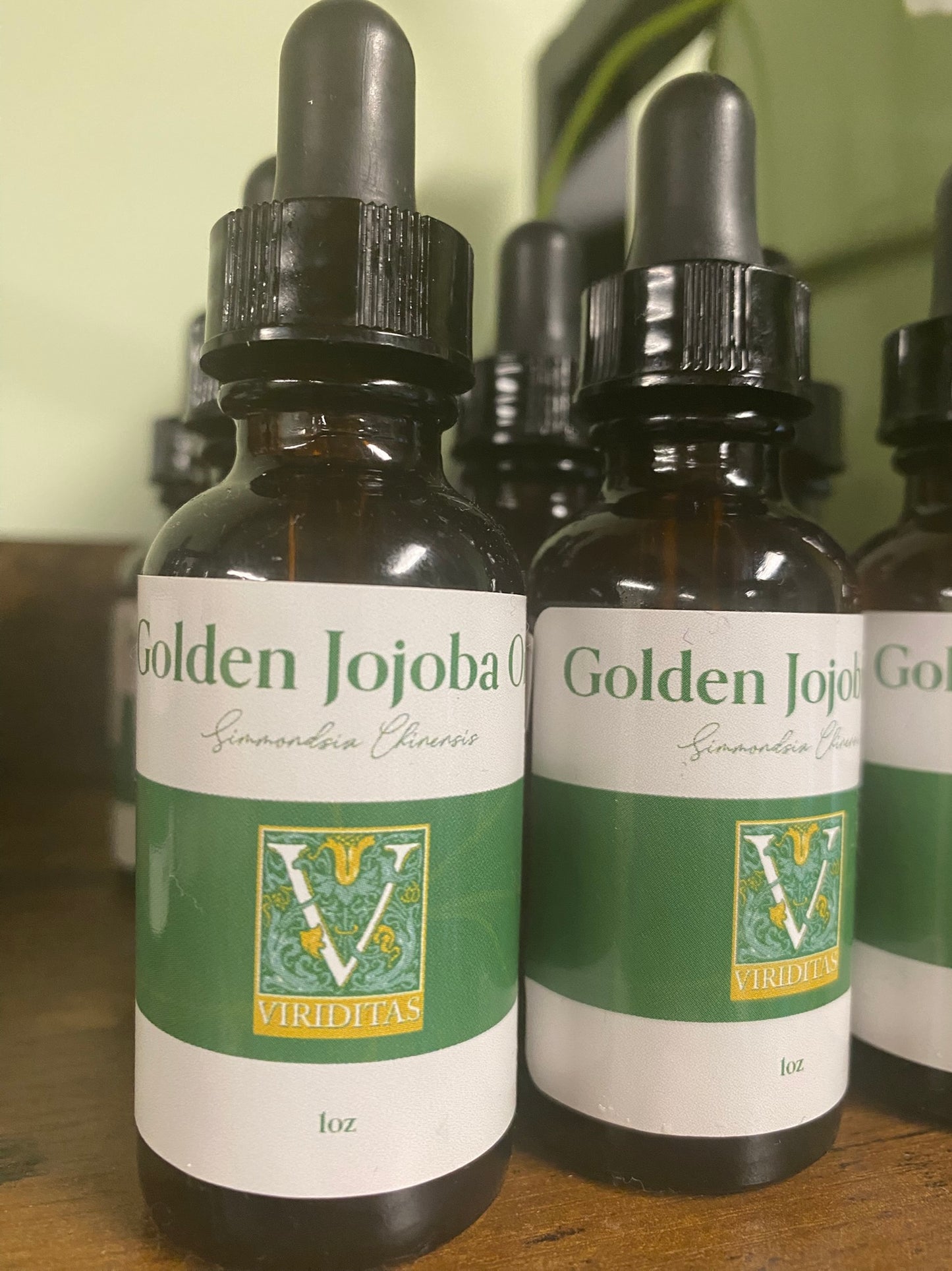 Golden Jojoba Oil Pure Organic Cold Pressed 1 fl oz from Viriditas Beauty