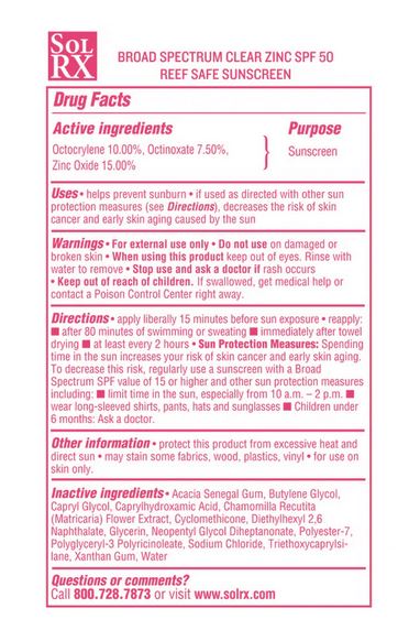 SOLRX Matte Zinc SPF 50