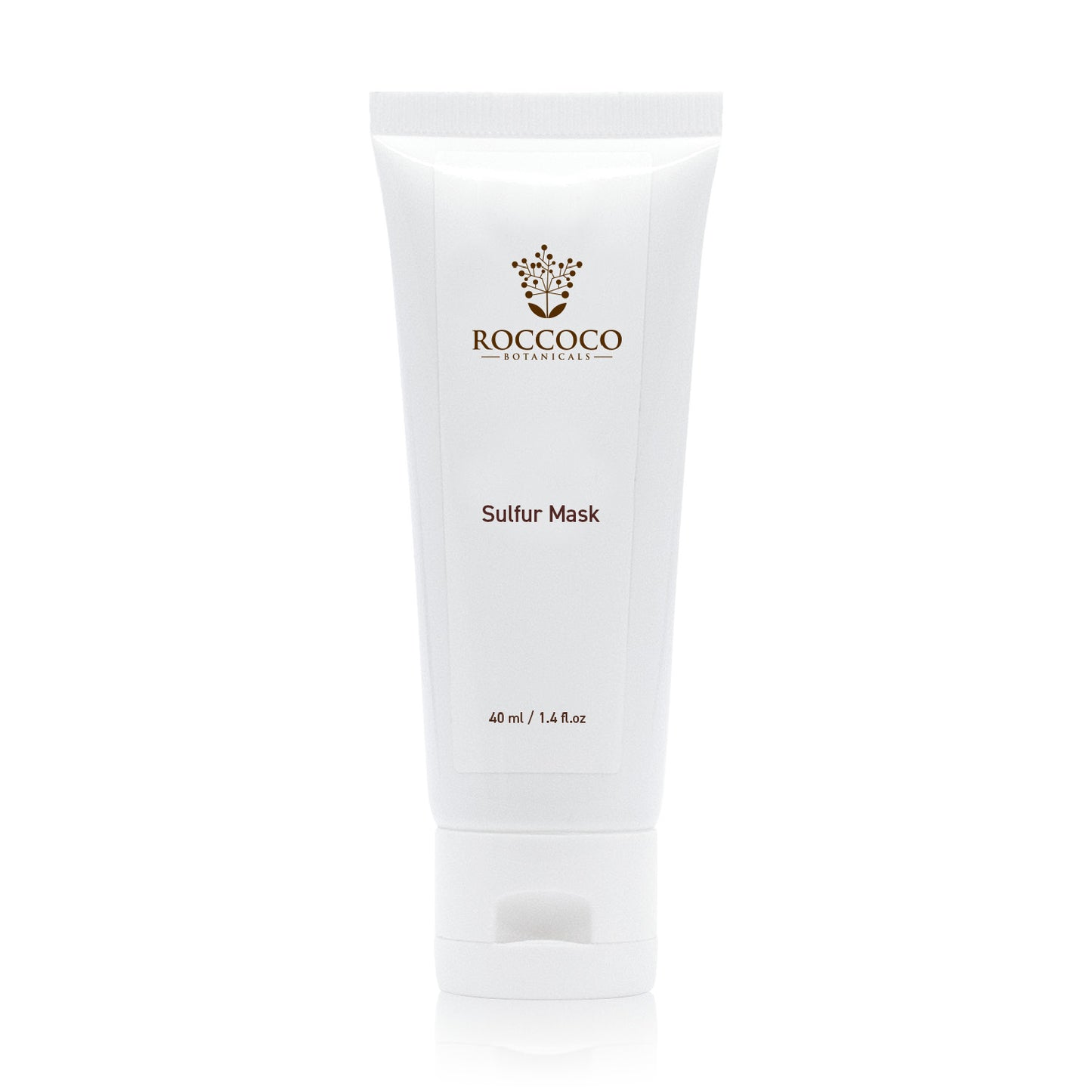 white stand top tube of 40 ml of sulfur mask