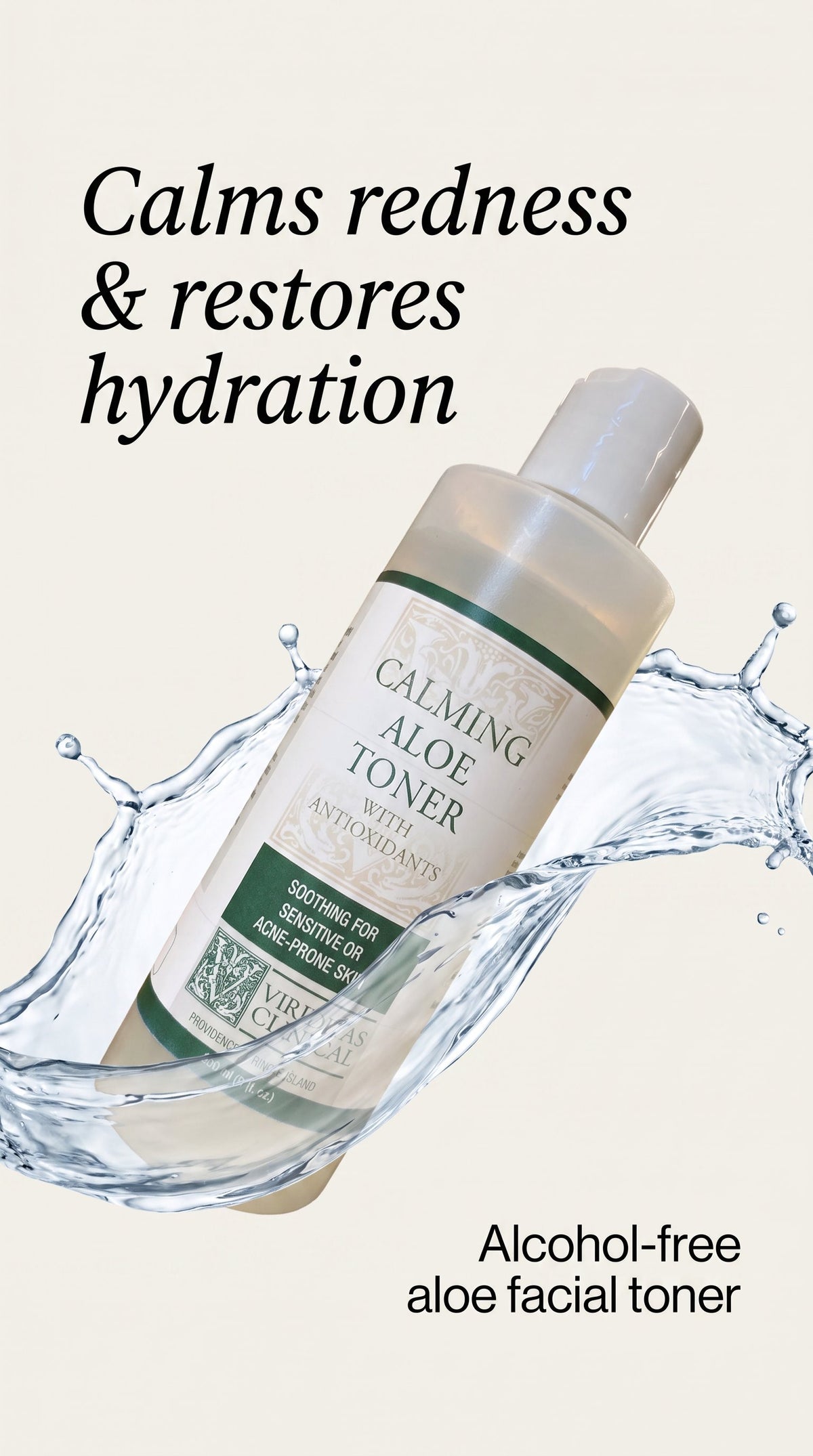 Calming Aloe Toner with antioxidants by Viriditas
