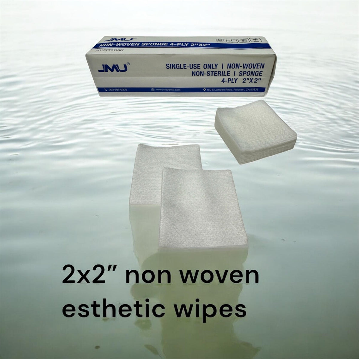 Wipes Square Nonwoven Esthetic 2x2