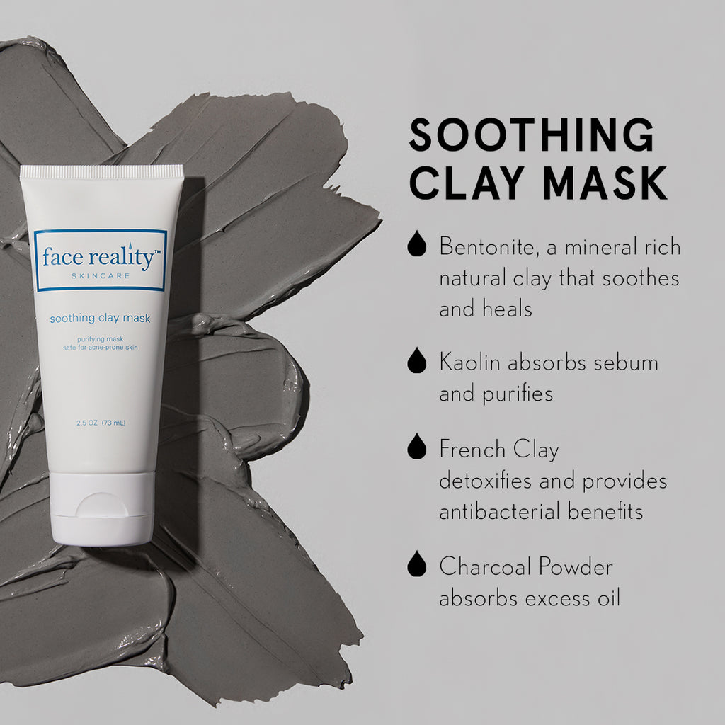 Face Reality Soothing Clay Mask ingredient infographic