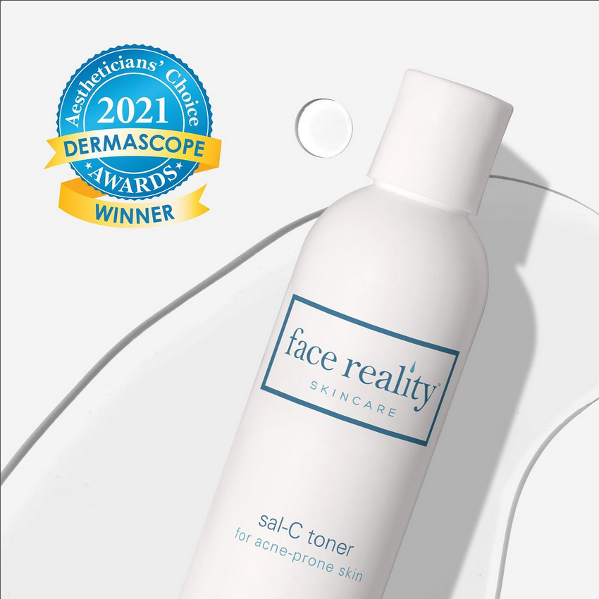 Face Reality Sal-c toner with award dermascope 