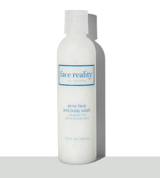 Face Reality Acne Face and Body Wash pop top bottle