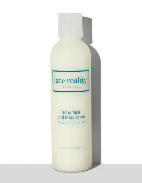 Face Reality acne face and body scrub 6oz pop top bottle
